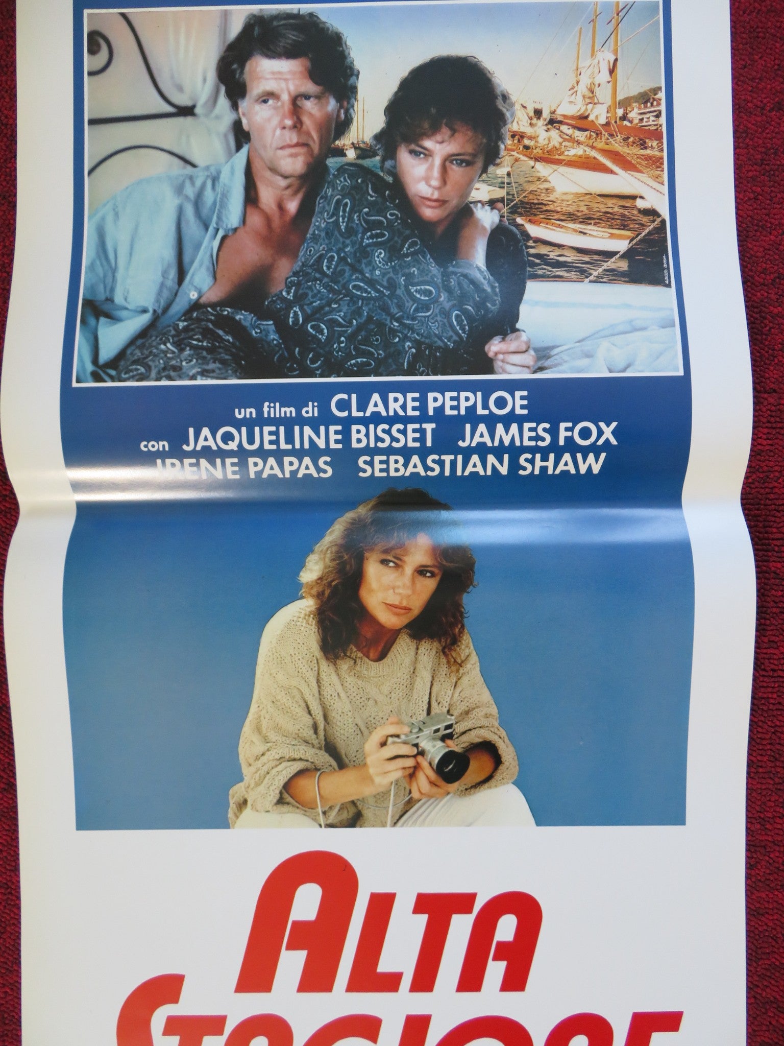 ALTA STAGIONE ITALIAN LOCANDINA (27.5"x13") POSTER JACQUELINE BISSET J. FOX 1988 - Rendezvous Cinema