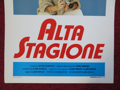 ALTA STAGIONE ITALIAN LOCANDINA (27.5"x13") POSTER JACQUELINE BISSET J. FOX 1988 - Rendezvous Cinema