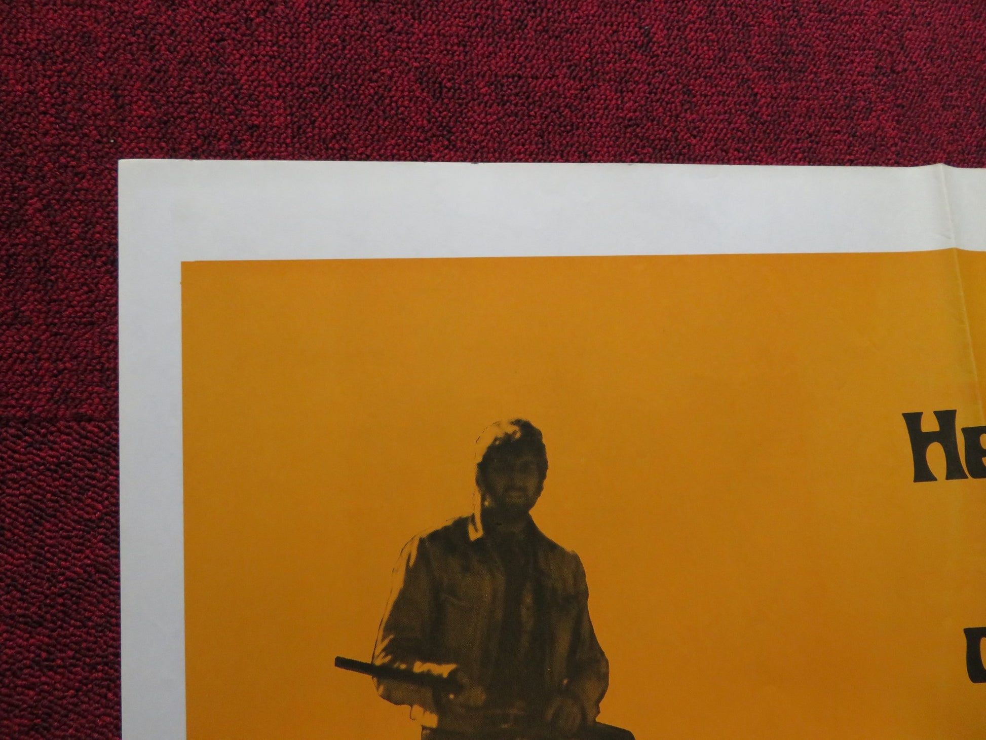 THREE BULLETS FOR A LONG GUN FOLDED US ONE SHEET POSTER BEAU BRUMMEL 1971 - Rendezvous Cinema