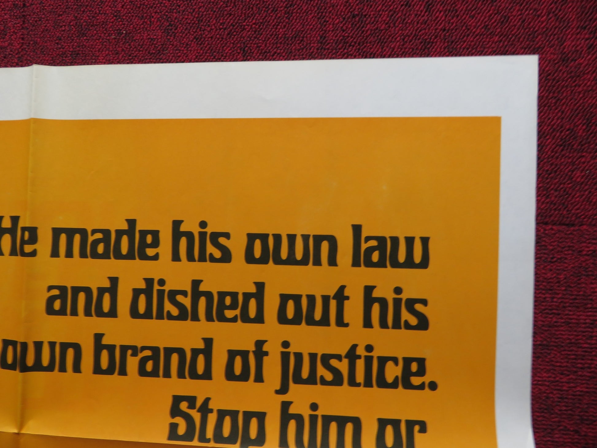 THREE BULLETS FOR A LONG GUN FOLDED US ONE SHEET POSTER BEAU BRUMMEL 1971 - Rendezvous Cinema