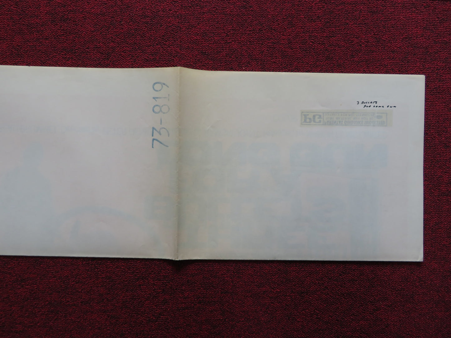 THREE BULLETS FOR A LONG GUN FOLDED US ONE SHEET POSTER BEAU BRUMMEL 1971 - Rendezvous Cinema