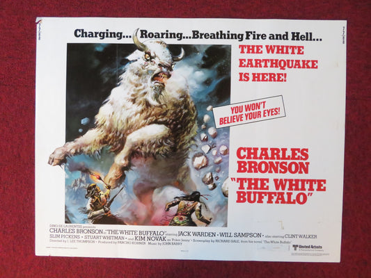 THE WHITE BUFFALO US HALF SHEET (22"x 28") POSTER CHARLES BRONSON J. WARDEN 1977
