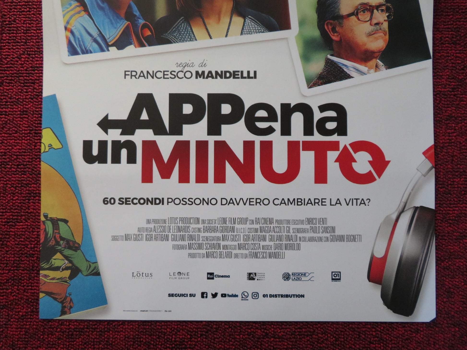 APPENA UN MINUTO ITALIAN LOCANDINA POSTER MAX GIUSTI PAOLO CALABRESI 2019 - Rendezvous Cinema