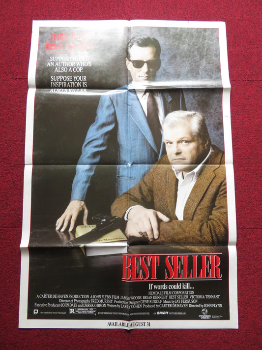 BEST SELLER FOLDED US ONE SHEET POSTER JAMES WOODS BRIAN DENNEHY 1988 - Rendezvous Cinema