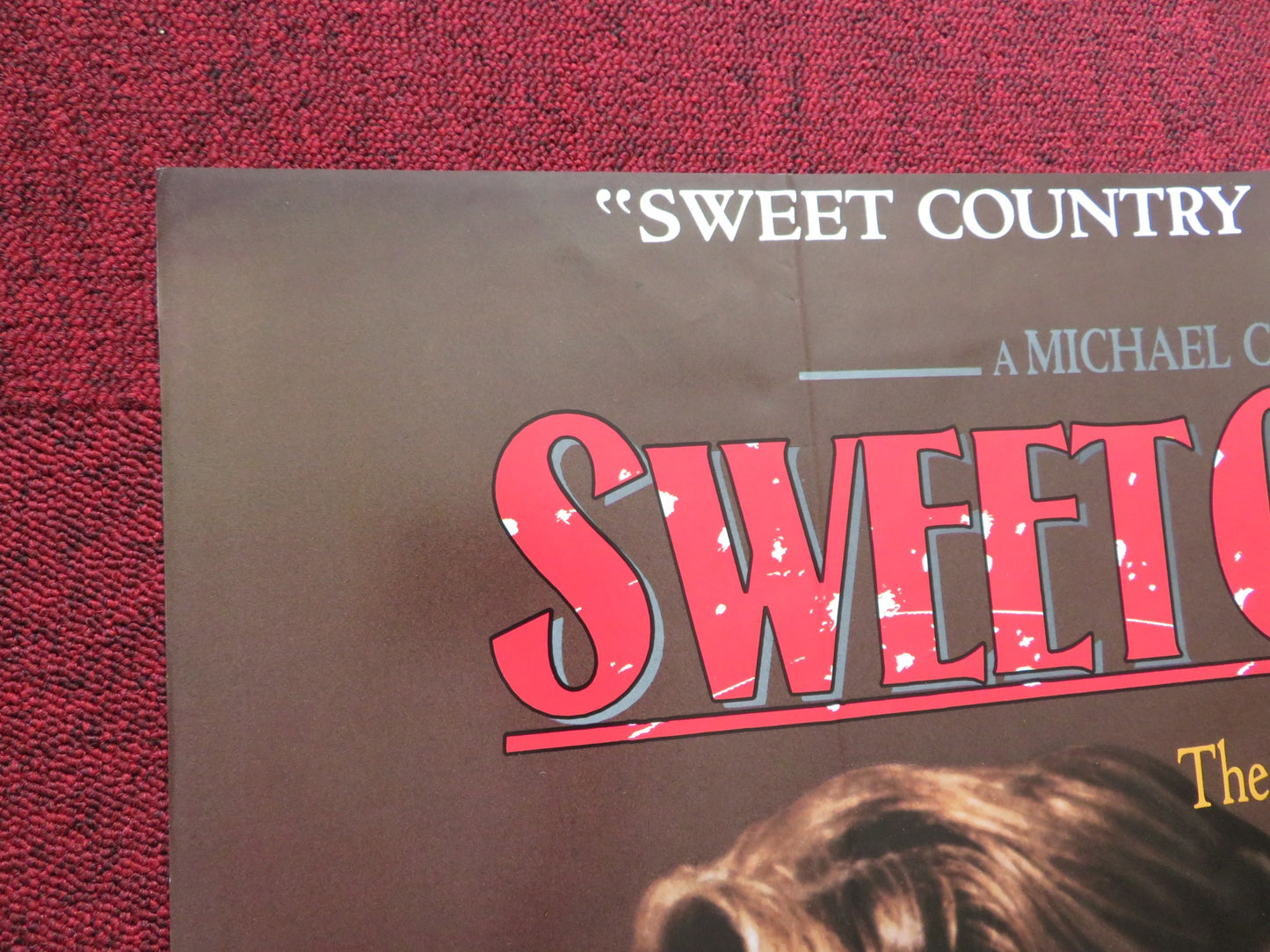 SWEET COUNTRY VHS FOLDED US ONE SHEET POSTER JANE ALEXANDER 1986 - Rendezvous Cinema