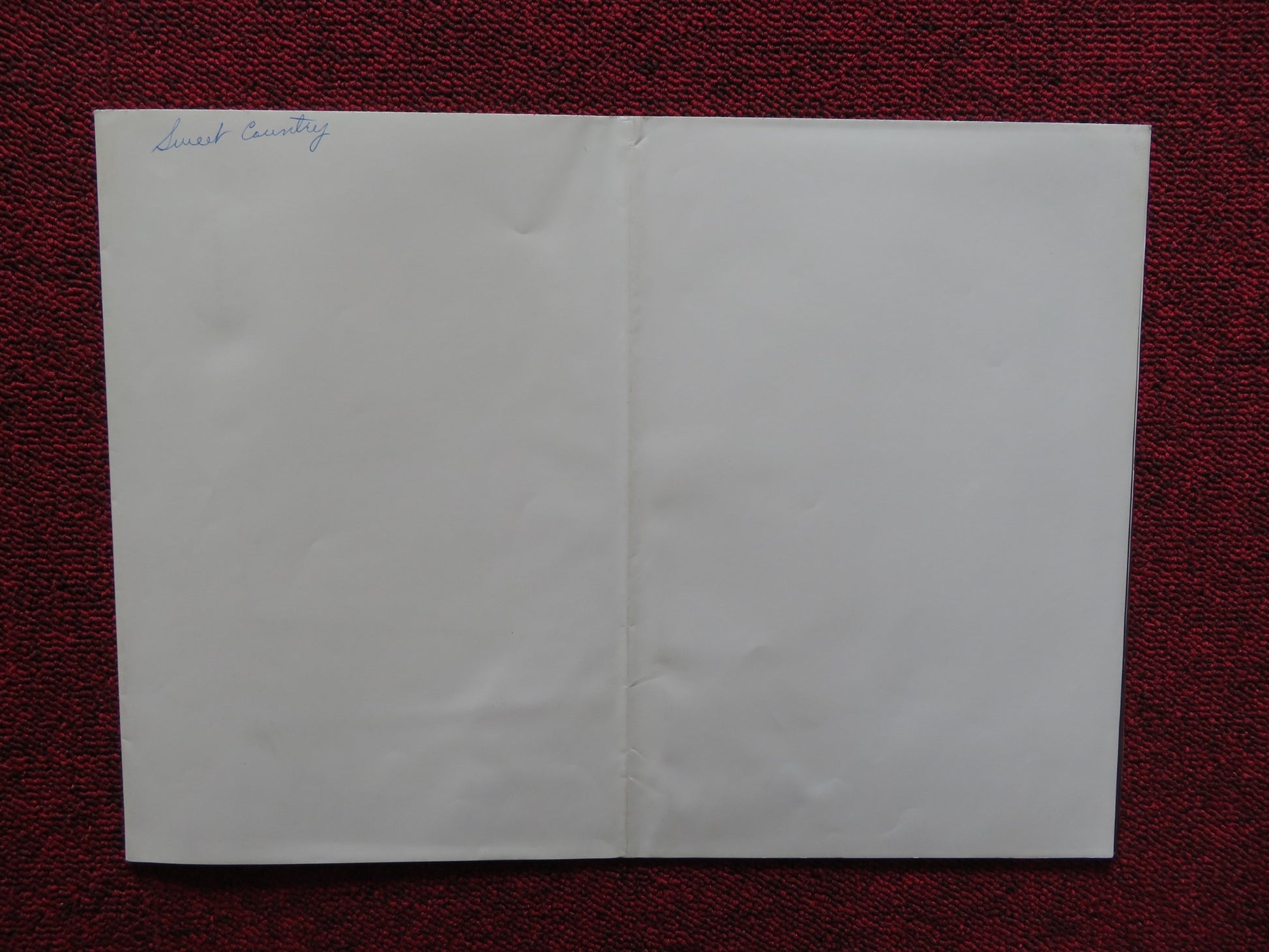 SWEET COUNTRY VHS FOLDED US ONE SHEET POSTER JANE ALEXANDER 1986 - Rendezvous Cinema