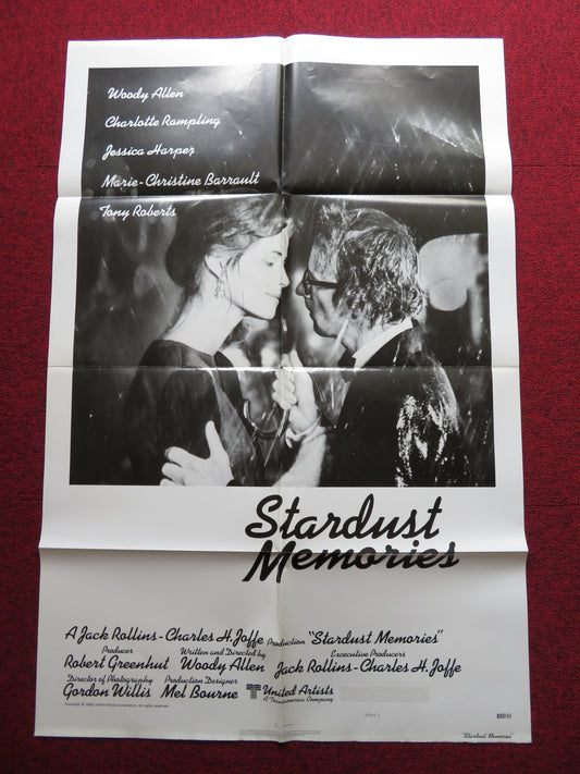 STARDUST MEMORIES STYLE C FOLDED US ONE SHEET POSTER WOODY ALLEN 1980 - Rendezvous Cinema