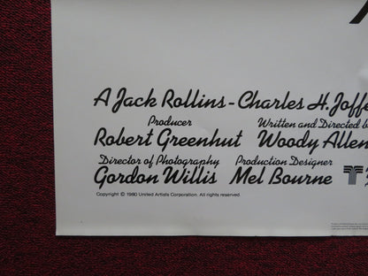 STARDUST MEMORIES STYLE C FOLDED US ONE SHEET POSTER WOODY ALLEN 1980 - Rendezvous Cinema