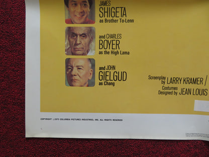 LOST HORIZON FOLDED US ONE SHEET POSTER PETER FINCH LIV ULLMANN 1973 - Rendezvous Cinema