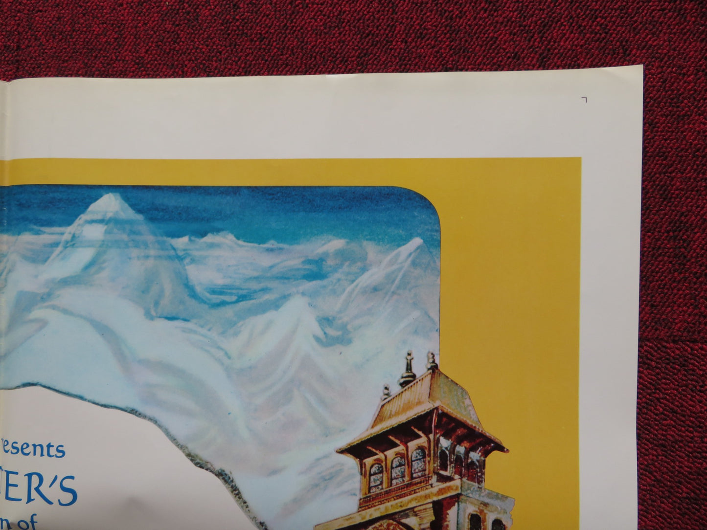 LOST HORIZON FOLDED US ONE SHEET POSTER PETER FINCH LIV ULLMANN 1973 - Rendezvous Cinema