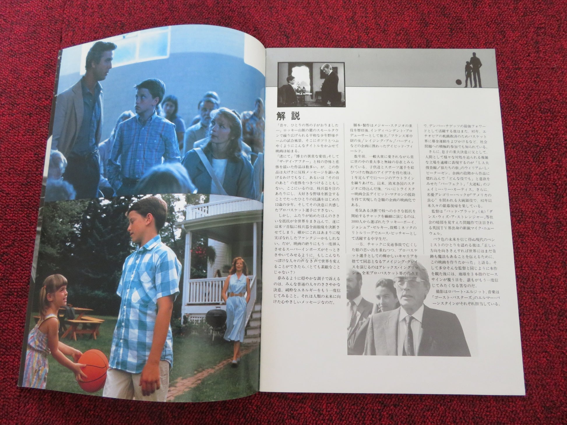 AMAZING GRACE AND CHUCK JAPANESE BROCHURE / PRESS BOOK DEAN ALEXANDER 1987 - Rendezvous Cinema