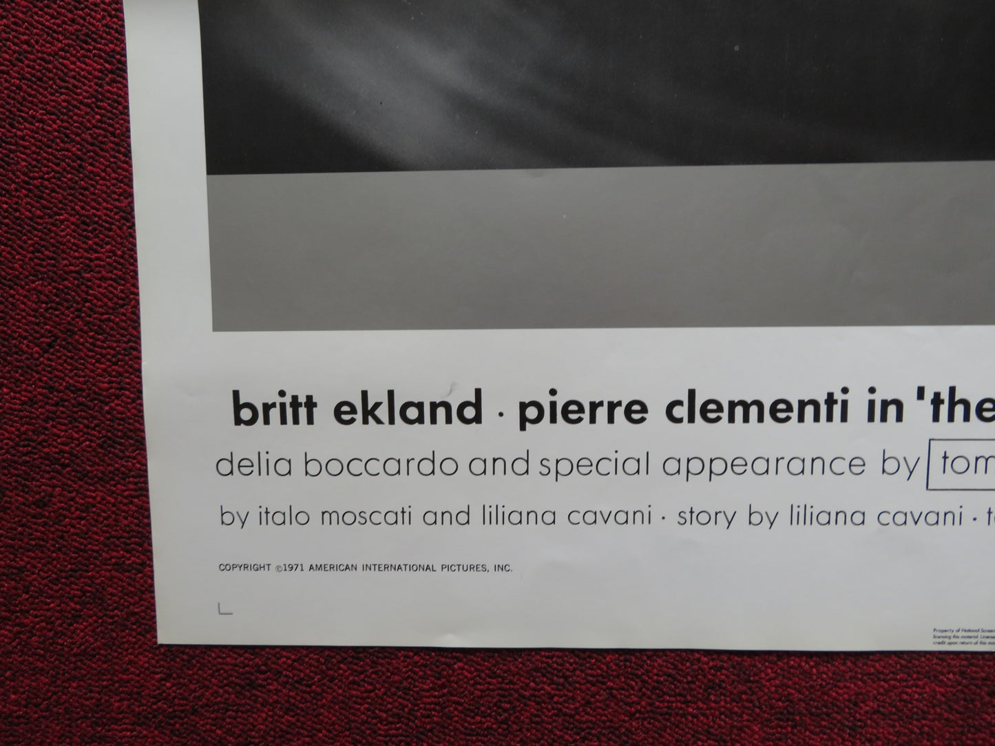 YEAR OF THE CANNIBALS FOLDED US ONE SHEET POSTER BRITT EKLAND P. CLEMENTI 1971 - Rendezvous Cinema