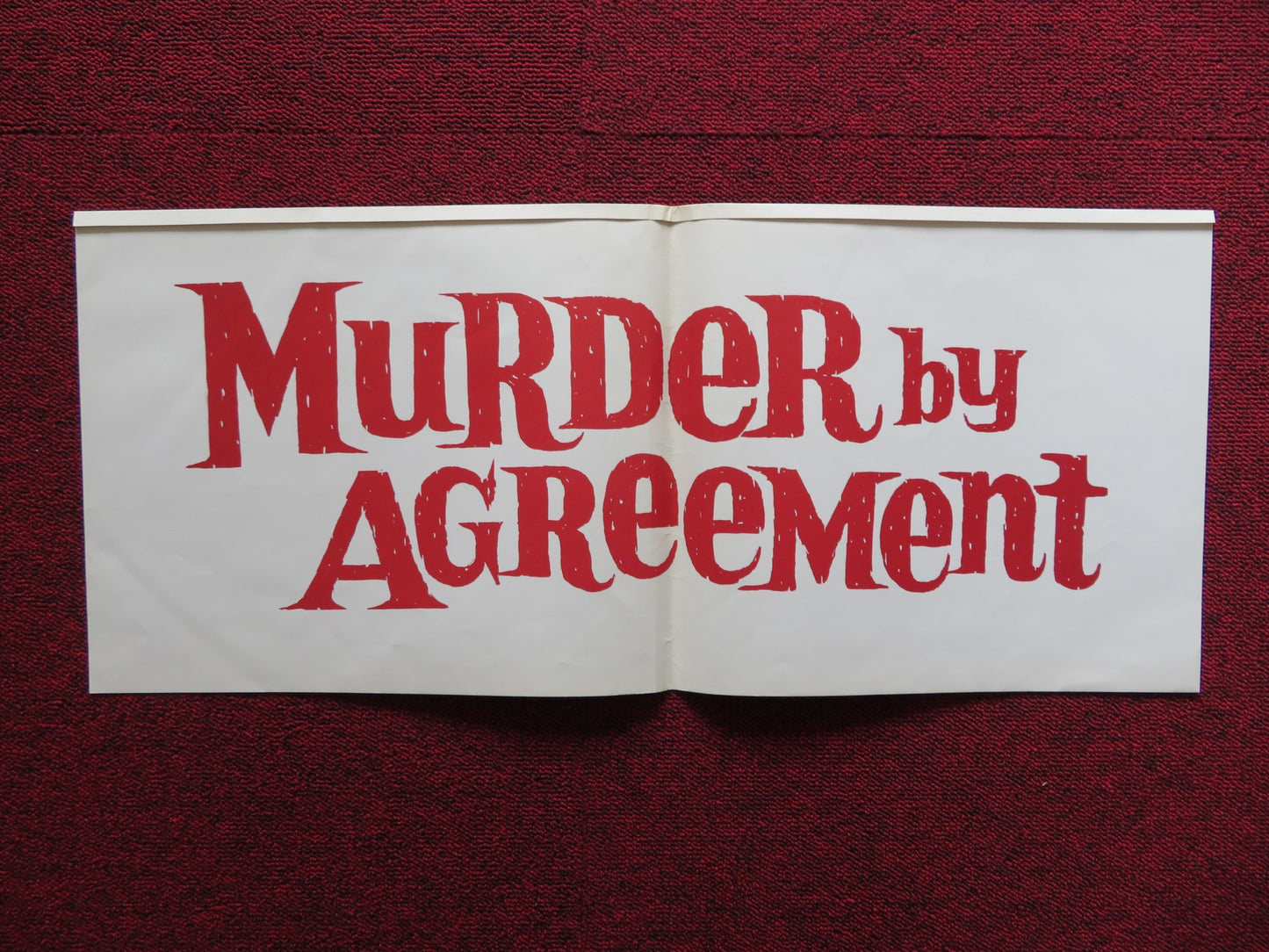 MURDER BY AGREEMENT FOLDED US ONE SHEET POSTER TONY WRIGHT SONJA ZIEMANN 1965 - Rendezvous Cinema