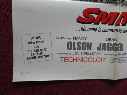 SMITH! FOLDED US ONE SHEET POSTER GLENN FORD NANCY OLSON 1969 - Rendezvous Cinema