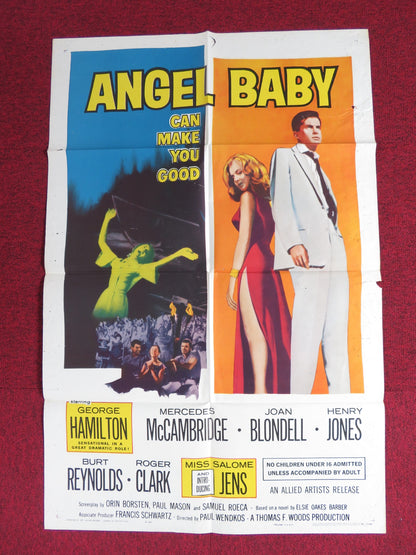 ANGEL BABY FOLDED US ONE SHEET POSTER GEORGE HAMILTON MERCEDES MCCAMBRIDGE 1961 - Rendezvous Cinema