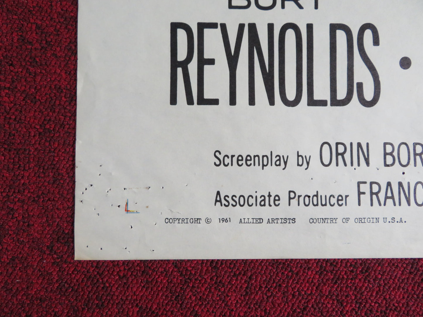 ANGEL BABY FOLDED US ONE SHEET POSTER GEORGE HAMILTON MERCEDES MCCAMBRIDGE 1961 - Rendezvous Cinema