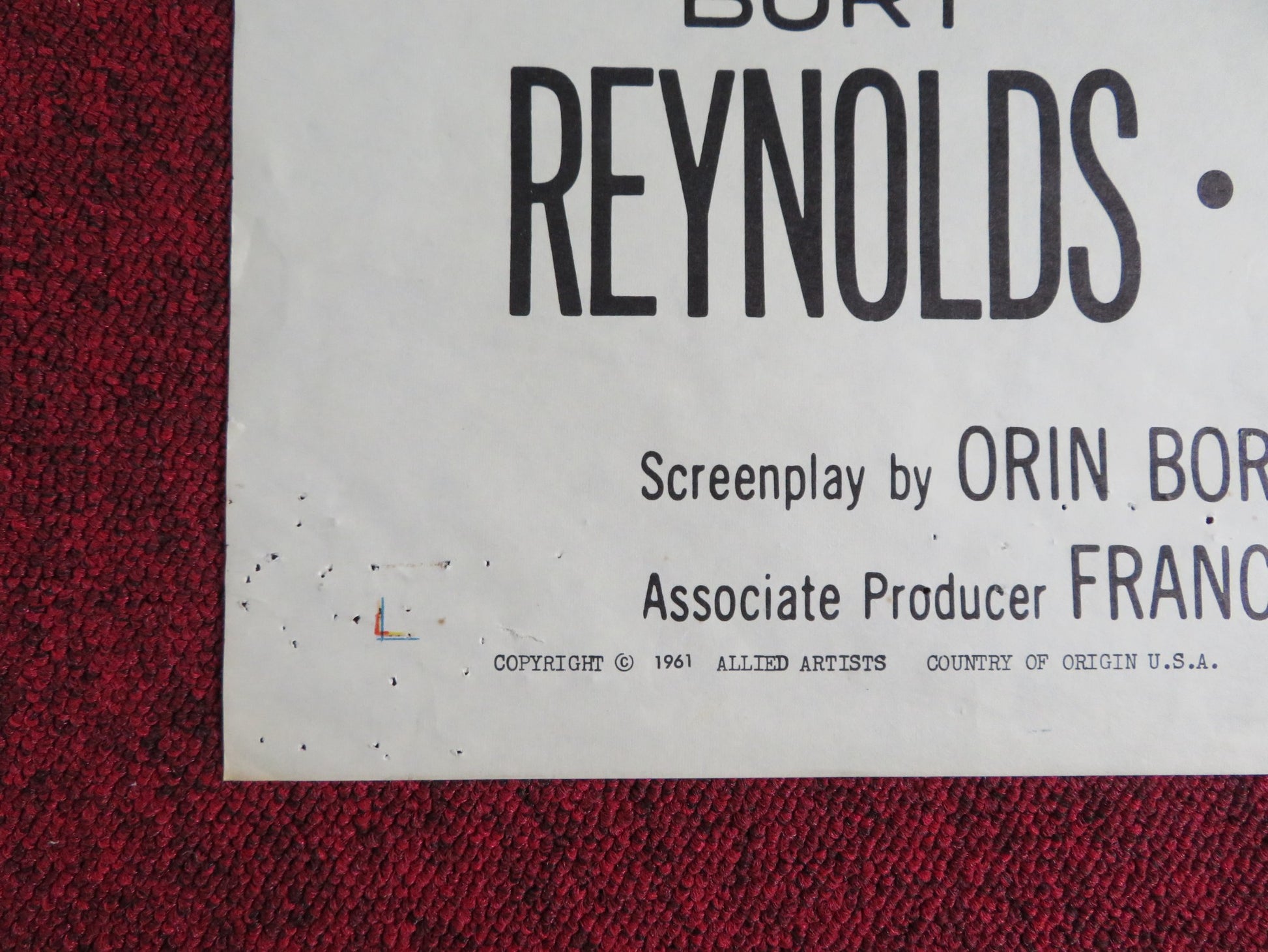 ANGEL BABY FOLDED US ONE SHEET POSTER GEORGE HAMILTON MERCEDES MCCAMBRIDGE 1961 - Rendezvous Cinema