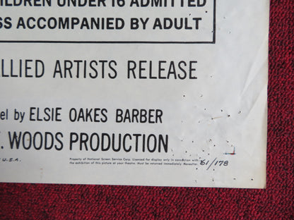 ANGEL BABY FOLDED US ONE SHEET POSTER GEORGE HAMILTON MERCEDES MCCAMBRIDGE 1961 - Rendezvous Cinema