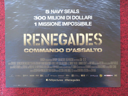 AMERICAN RENEGADES ITALIAN LOCANDINA POSTER J.K SIMMONS SULLIVAN STAPLETON 2017 - Rendezvous Cinema