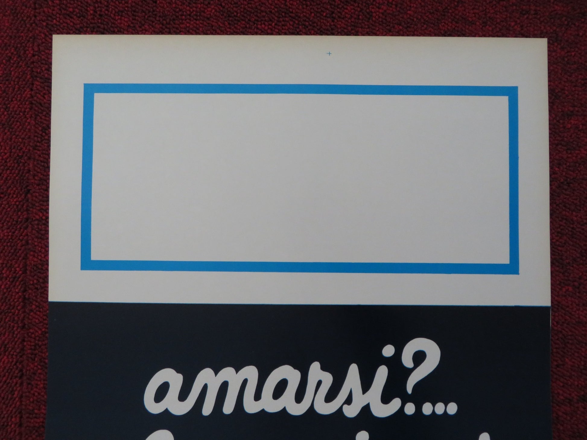 AMARSI? CHE CASINO! ITALIAN LOCANDINA POSTER JEAN-LUC BIDEAU 1979 - Rendezvous Cinema