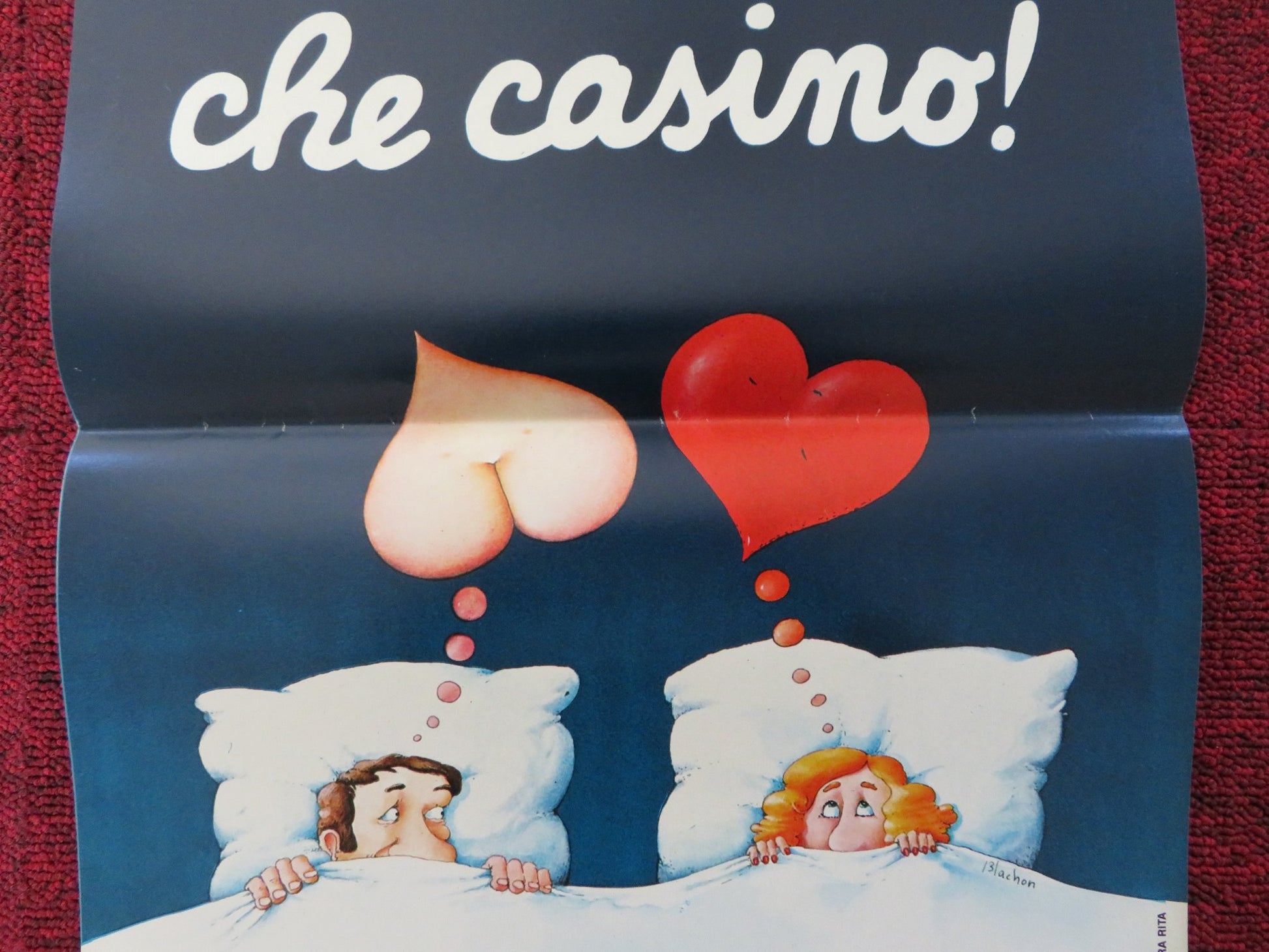 AMARSI? CHE CASINO! ITALIAN LOCANDINA POSTER JEAN-LUC BIDEAU 1979 - Rendezvous Cinema
