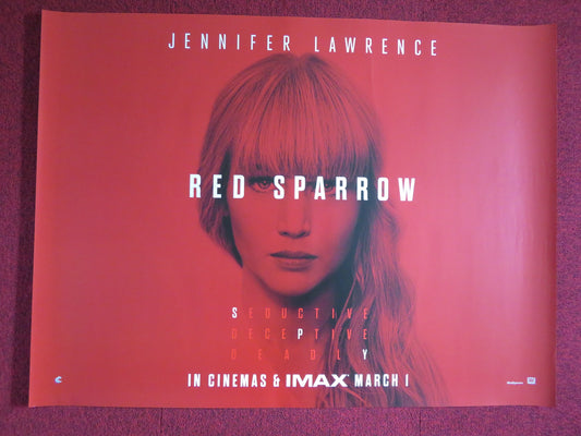 RED SPARROW UK QUAD (30"x 40") ROLLED POSTER JENNIFER LAWRENCE J. EDGERTON 2018 - Rendezvous Cinema