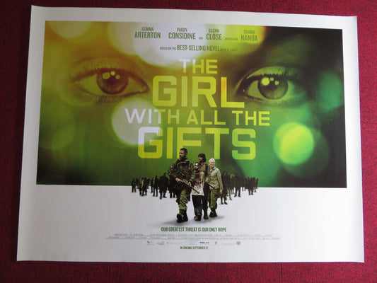 THE GIRL WITH ALL THE GIFTS UK QUAD (30"x 40") ROLLED POSTER GEMMA ARTERTON 2016 - Rendezvous Cinema