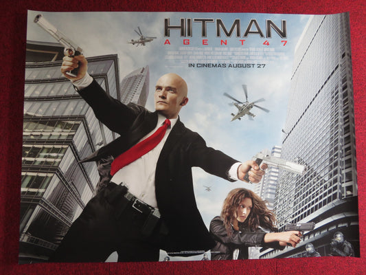 HITMAN: AGENT 47 UK QUAD (30"x 40") ROLLED POSTER DAN BAKKEDAHL ANGELABABY 2015 - Rendezvous Cinema