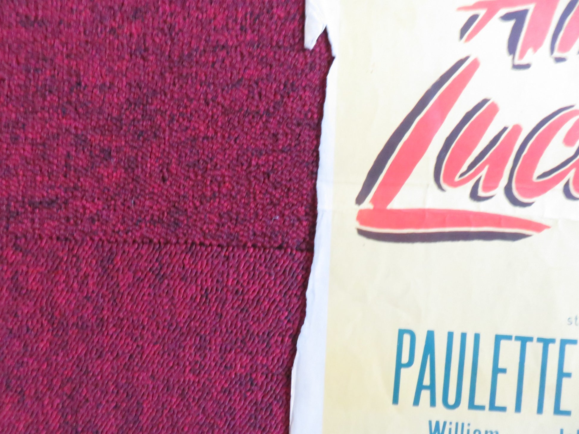 ANNA LUCASTA US INSERT (14"x 36") POSTER PAULETTE GODDARD WILLIAM BISHOP 1949 - Rendezvous Cinema