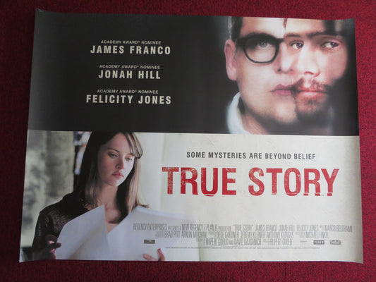 TRUE STORY UK QUAD (30"x 40") ROLLED POSTER JONAH HILL JAMES FRANCO 2015 - Rendezvous Cinema