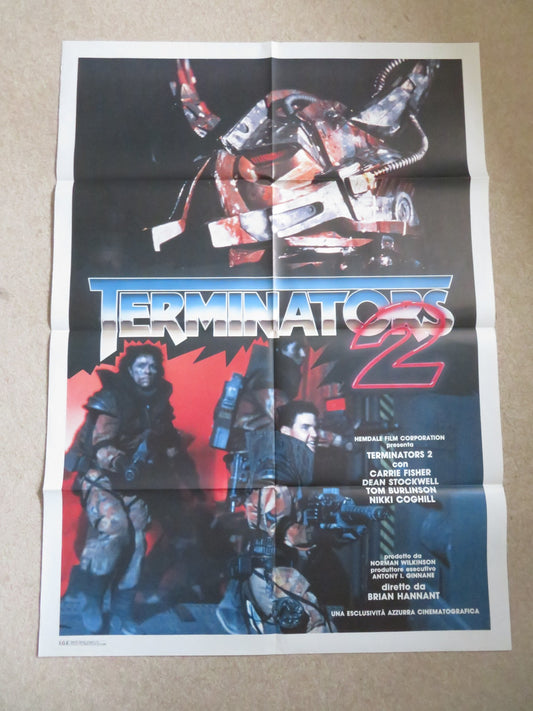 THE TIME GUARDIAN ITALIAN 2 FOGLIO POSTER CARRIE FISHER DEAN STOCKWELL 1987