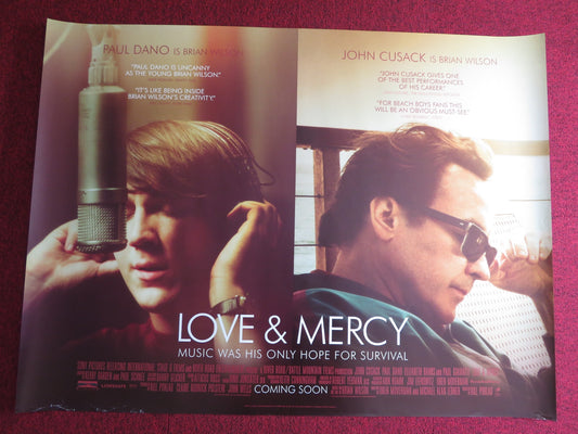 LOVE AND MERCY UK QUAD (30"x 40") ROLLED POSTER PAUL DANO JOHN CUSACK 2014 - Rendezvous Cinema