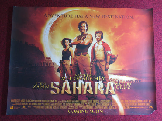 SAHARA UK QUAD (30"x 40") ROLLED POSTER MATTHEW MCCONAUGHEY PENELOPE CRUZ 2005 - Rendezvous Cinema
