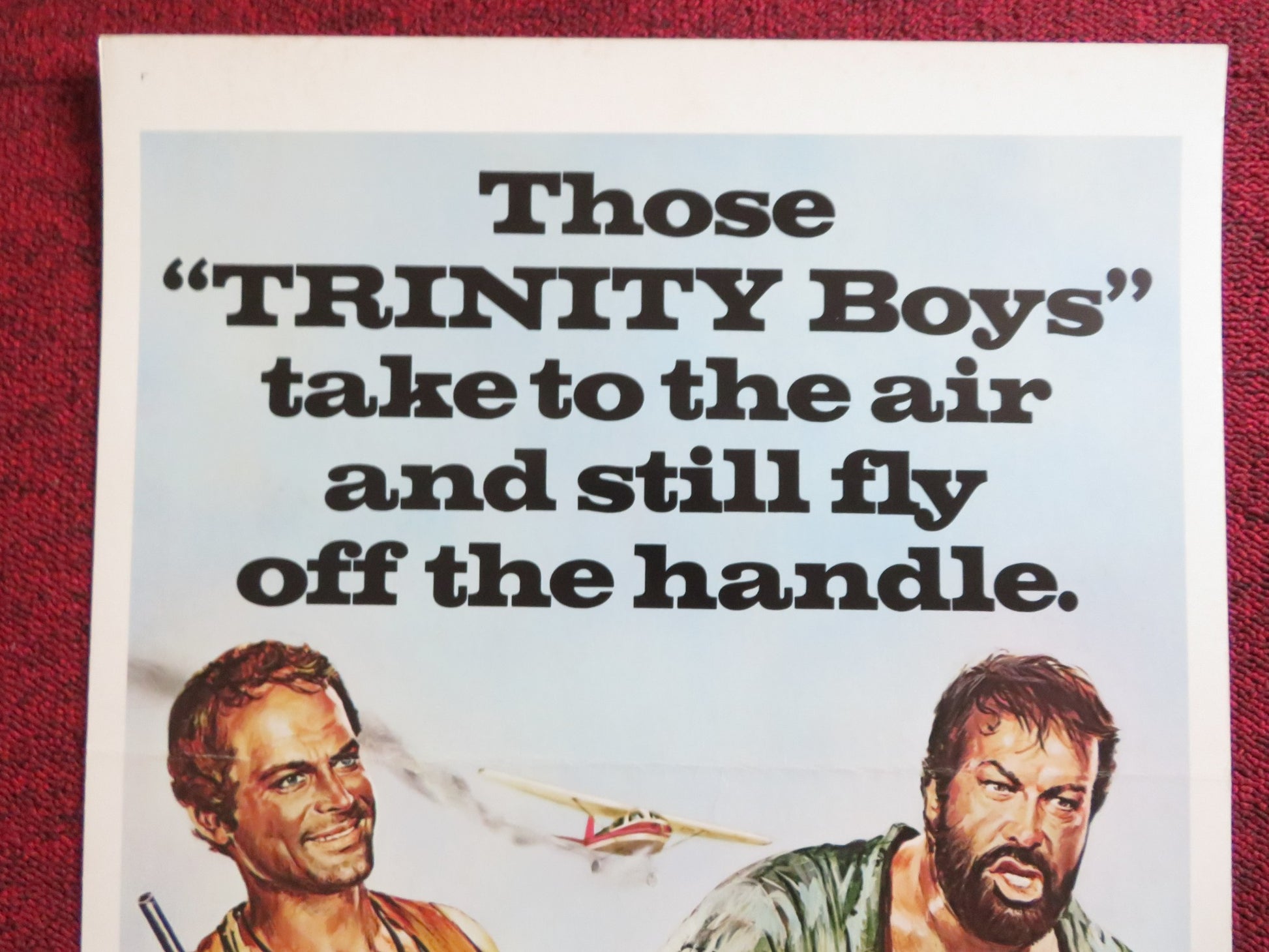 ALL THE WAY BOYS US INSERT (14"x 36") POSTER TERENCE HILL BUD SPENCER 1973 - Rendezvous Cinema