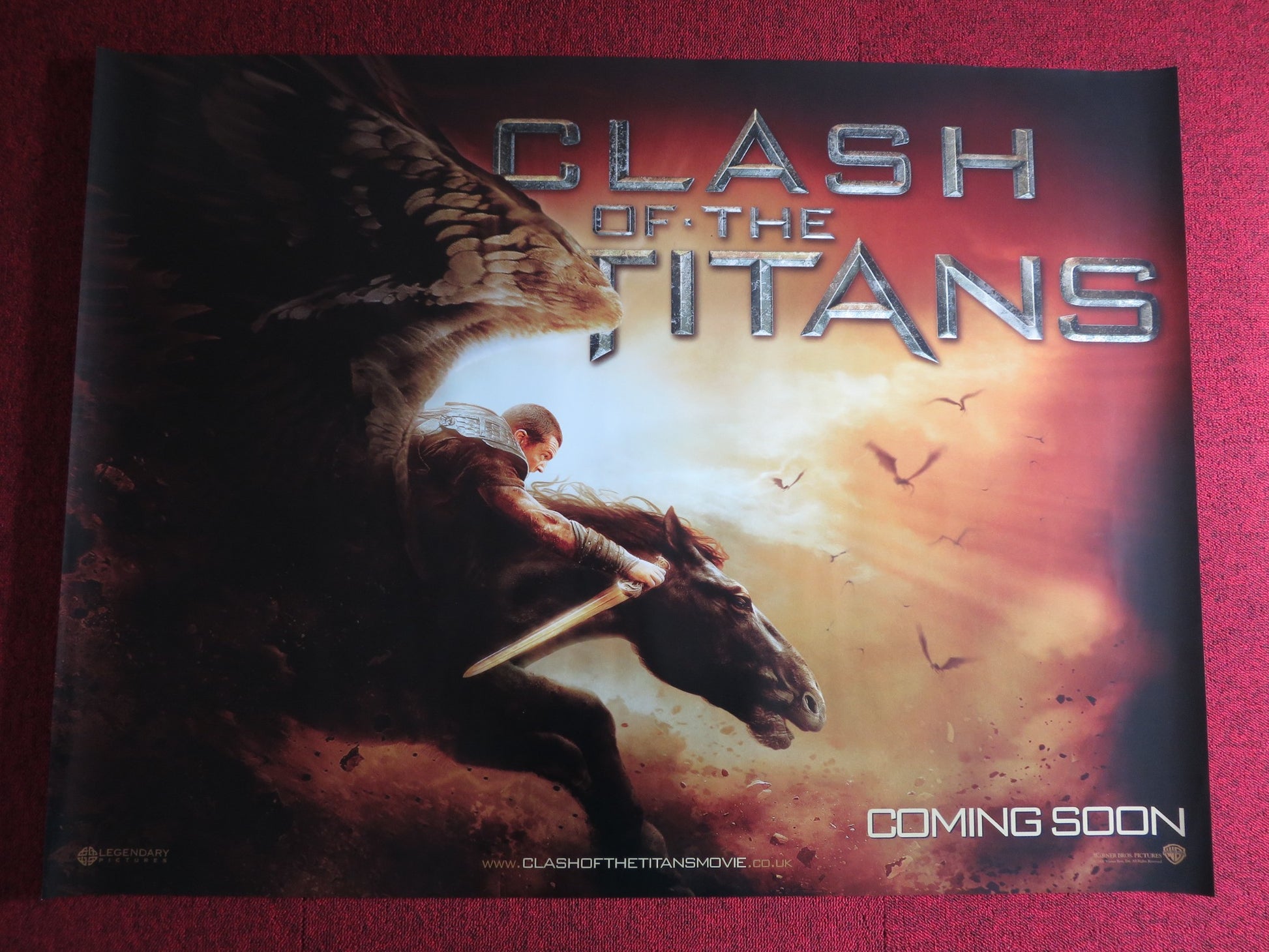 CLASH OF THE TITANS UK QUAD (30"x 40") ROLLED POSTER SAM WORTHINGTON 2010 - Rendezvous Cinema