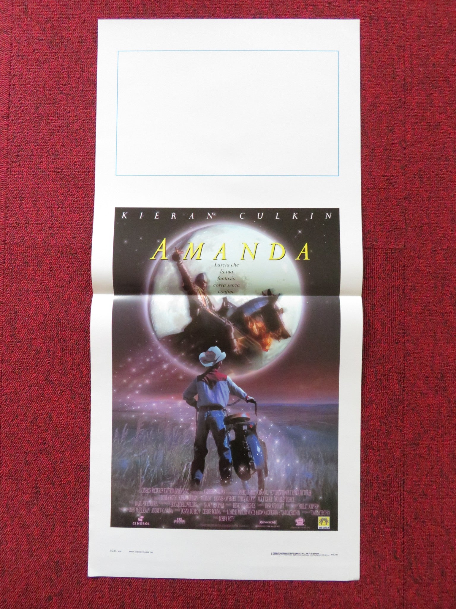 AMANDA ITALIAN LOCANDINA POSTER KIERAN CULKIN DENNIS HAYSBERT 1997 - Rendezvous Cinema