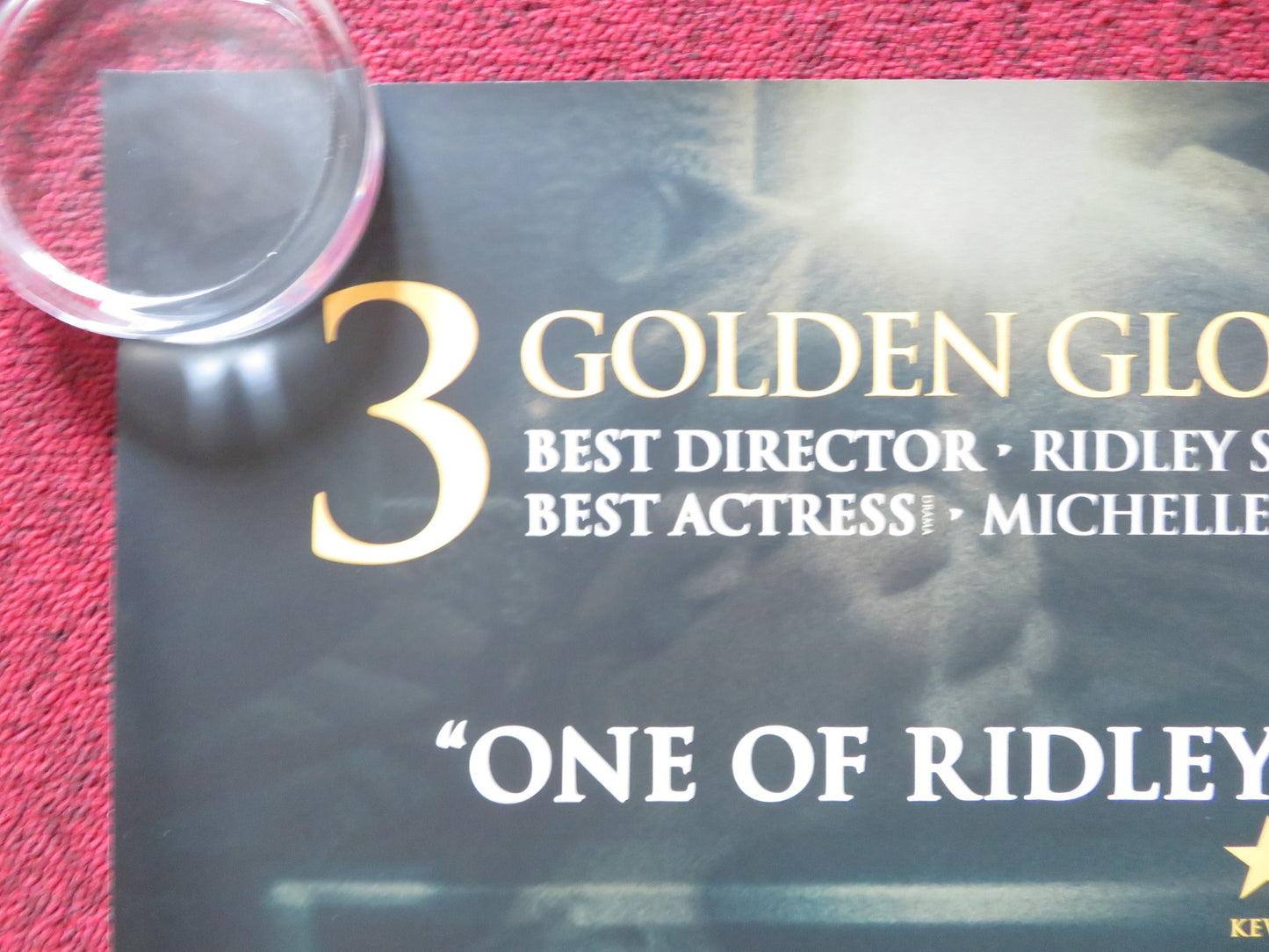 ALL THE MONEY IN THE WORLD UK QUAD ROLLED POSTER MARK WAHLBERG WILLIAMS 2017 - Rendezvous Cinema