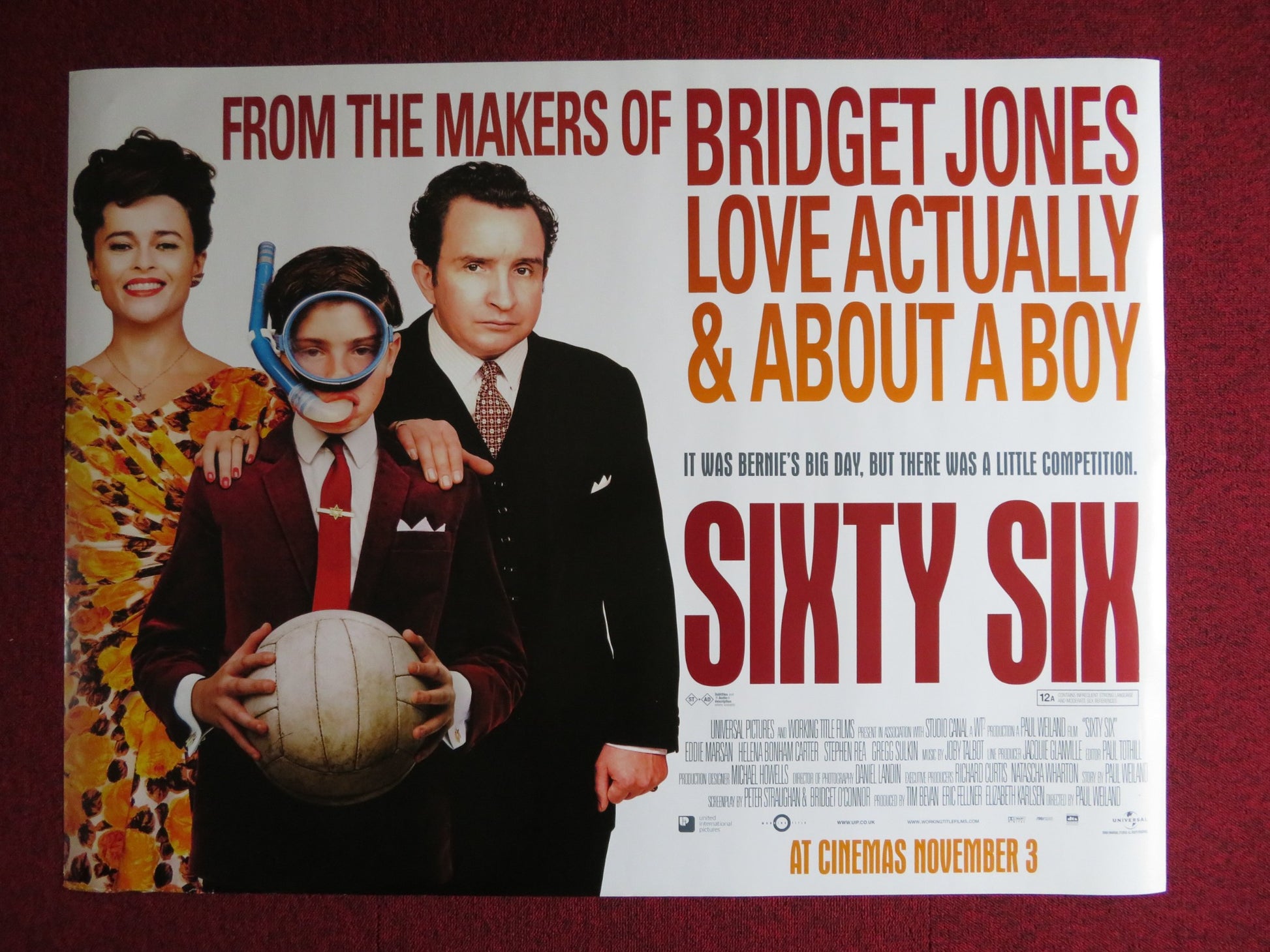 SIXTY SIX UK QUAD (30"x 40") ROLLED POSTER HELENA BONHAM CARTER 2006 - Rendezvous Cinema