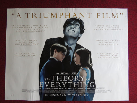 THE THEORY OF EVERYTHING UK QUAD (30"x 40") ROLLED POSTER EDDIE REDMAYNE 2014 - Rendezvous Cinema