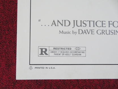 AND JUSTICE FOR ALL FOLDED US ONE SHEET POSTER AL PACINO JACK WARDEN 1979 - Rendezvous Cinema