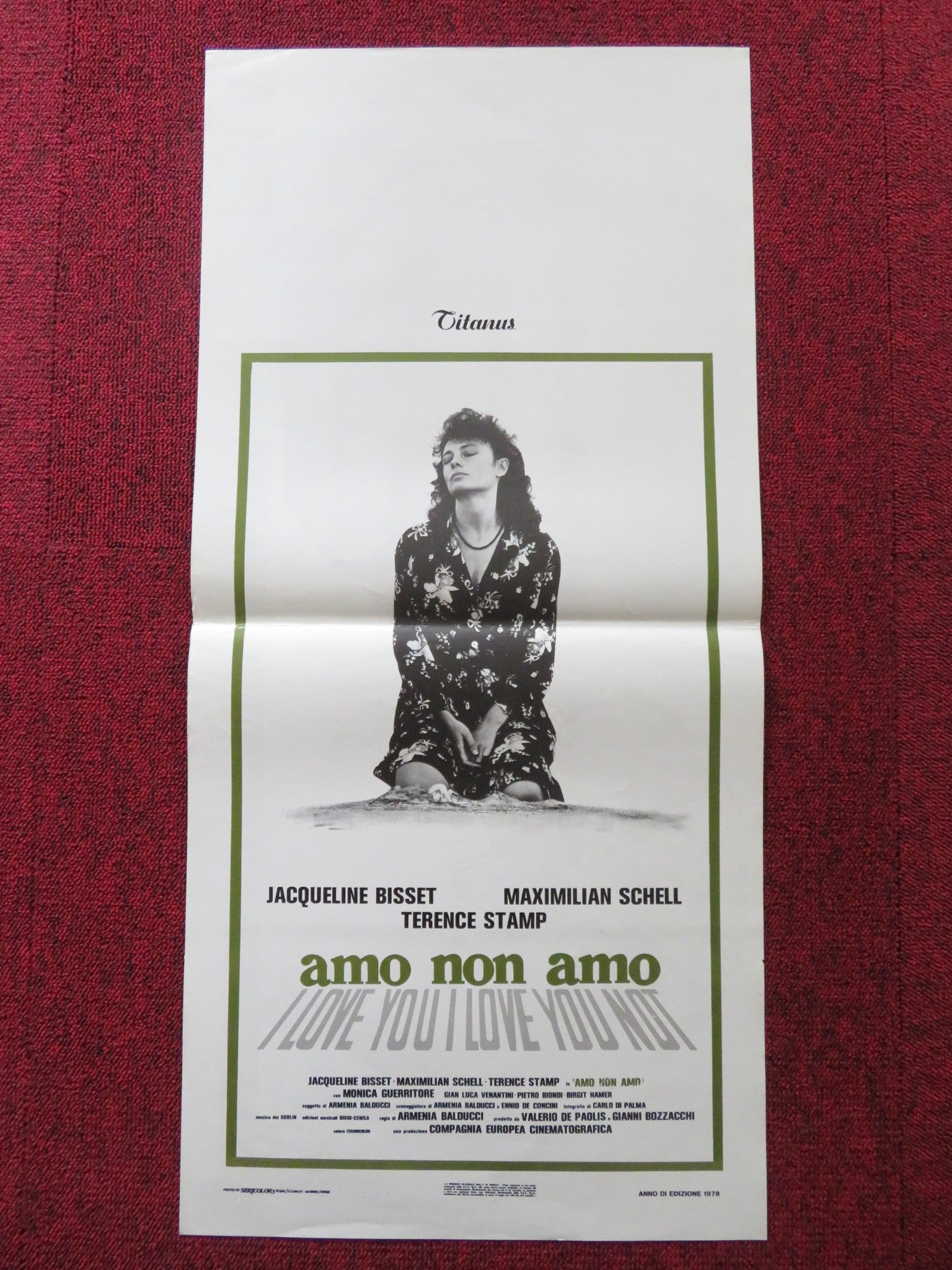 AMO NON AMO ITALIAN LOCANDINA POSTER JACQUELINE BISSET TERENCE STAMP 1978 - Rendezvous Cinema
