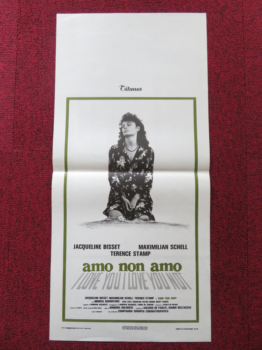 AMO NON AMO ITALIAN LOCANDINA POSTER JACQUELINE BISSET TERENCE STAMP 1978 - Rendezvous Cinema