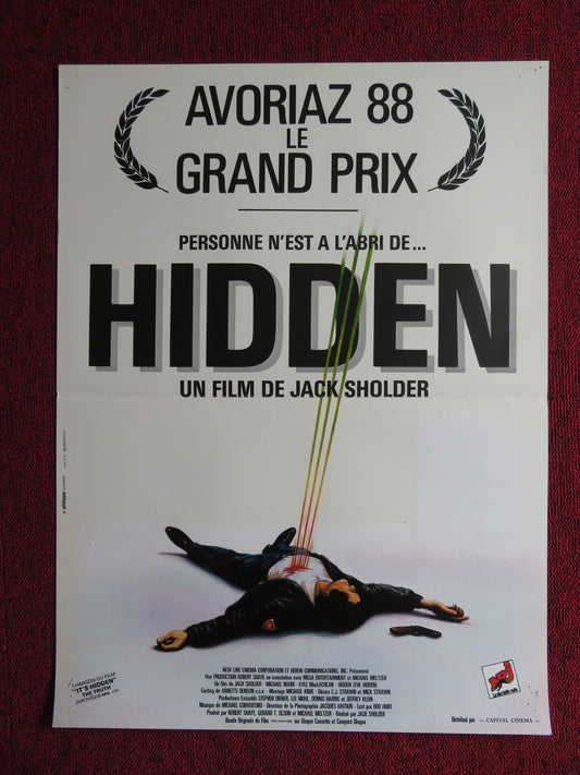 THE HIDDEN FRENCH POSTER KYLE MACLACHLAN MICHAEL NOURI 1987