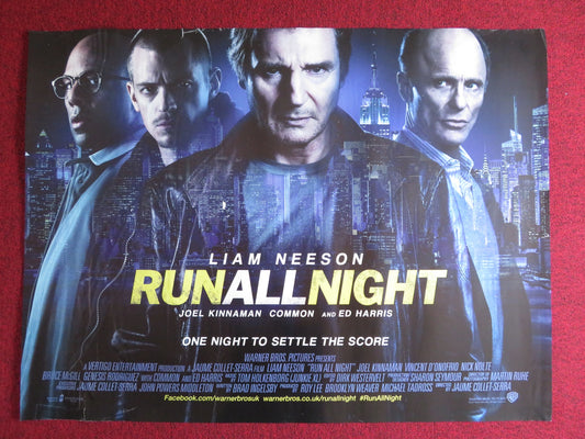 RUN ALL NIGHT UK QUAD (30"x 40") ROLLED POSTER LIAM NEESON JOEL KINNAMAN 2015 - Rendezvous Cinema