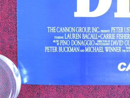 APPOINTMENT WITH DEATH VHS VIDEO POSTER ROLLED CANNON P. USTINOV C.FISHER 1988 - Rendezvous Cinema