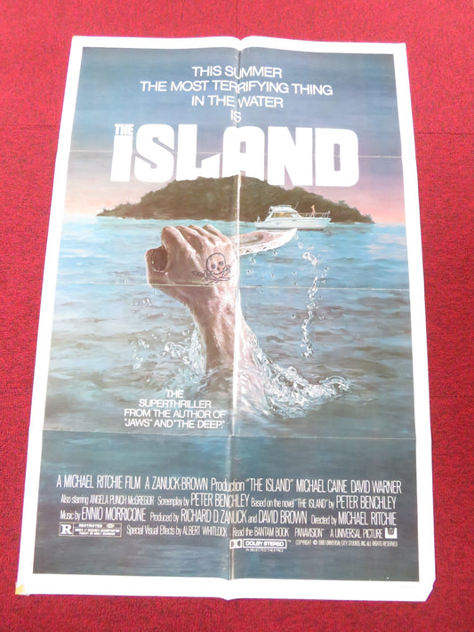 THE ISLAND FOLDED US ONE SHEET POSTER MICHAEL CAINE DAVID WARNER 1980