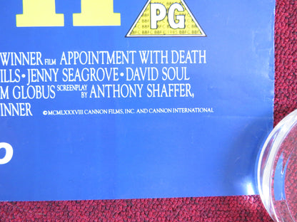 APPOINTMENT WITH DEATH VHS VIDEO POSTER ROLLED CANNON P. USTINOV C.FISHER 1988 - Rendezvous Cinema