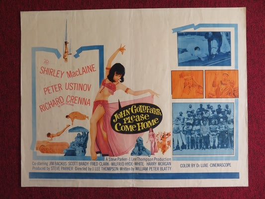 JOHN GOLDFARB, PLEASE COME HOME US HALF SHEET (22"x 28") POSTER S. MACLAINE 1964 - Rendezvous Cinema