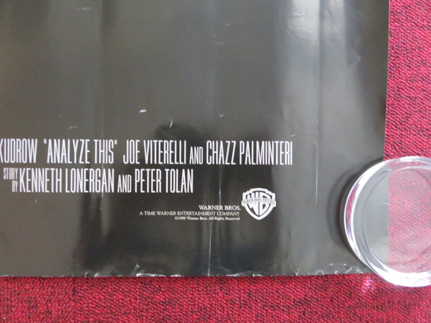 ANALYZE THIS UK QUAD (30"x 40") ROLLED POSTER ROBERT DENIRO BILLY CRYSTAL 1999 - Rendezvous Cinema