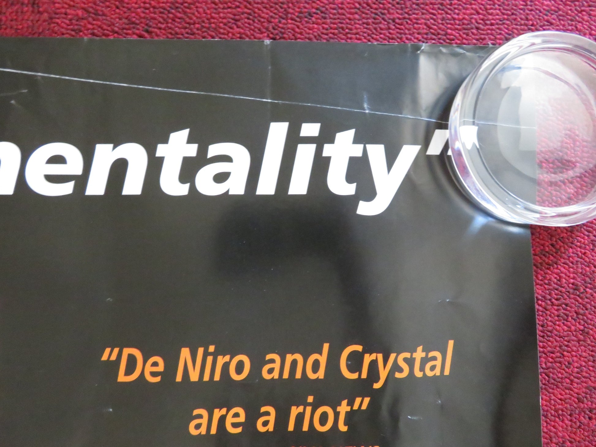 ANALYZE THIS UK QUAD (30"x 40") ROLLED POSTER ROBERT DENIRO BILLY CRYSTAL 1999 - Rendezvous Cinema